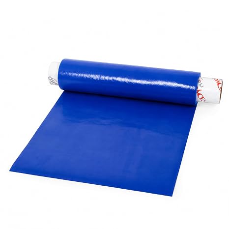 Dycem Bulk Roll Matting, 8" x 2 yd. Roll, Blue, Non-Slip Material Helps Improve Stabilization & Gripping, Holds Plates & Bowls in Place, Grip Jars When Opening, Cabinet Liner, Exercise Mat, More
