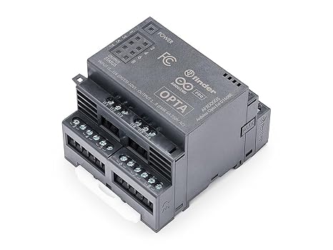 Arduino Pro Opta Ext D1608E [AFX00005] Expansion Module with 16 Voltage Inputs & 8 Relays (250VAC 6A) for Real-Time Control, Monitoring & Predictive Maintenance