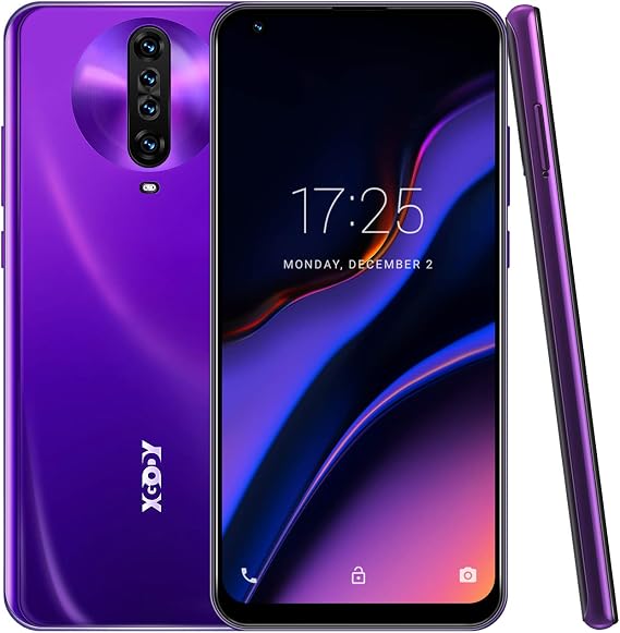 Xgody K30 Android 10.0 Smartphone, 3G, 8 GB Storage, Purple - Unlocked