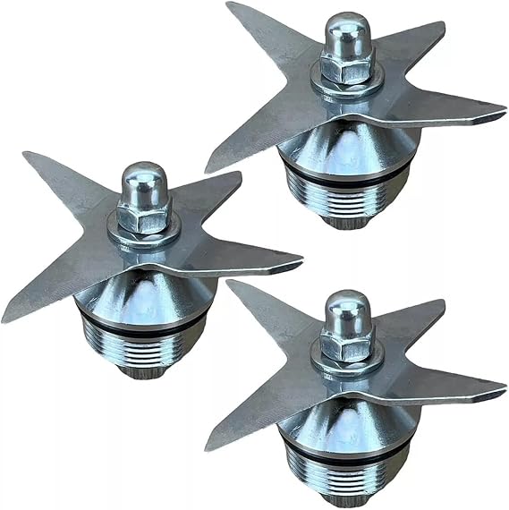 Three Pieces Of Stainless Steel Wet Blade, Replace The Blender Parts, Compatible With Vitamix, 05 1195155 04156 43156 52586 25588
