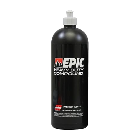 Malco Epic Heavy-Duty Car Polishing Compound for Paint Correction, 32 Oz.