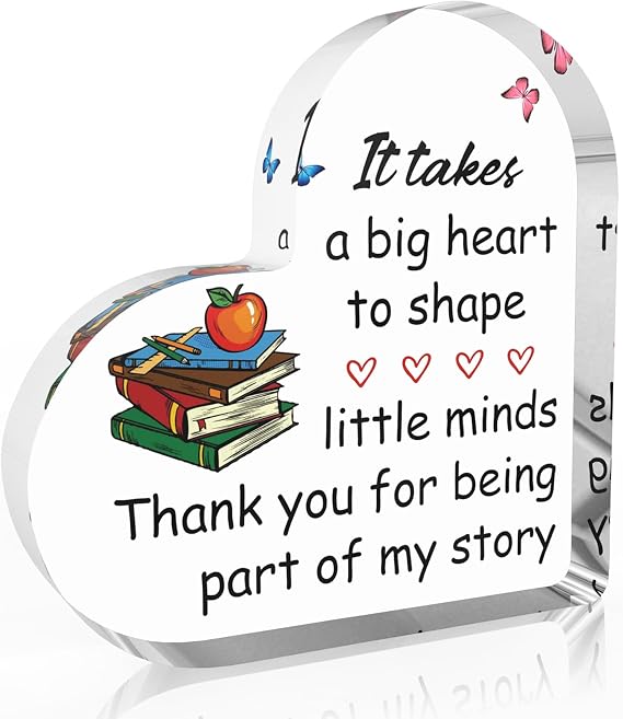 Teacher Gifts for Women - Teacher Christmas Appreciation Gifts,Desk Office Decor,End of Year Teachers Graduation Thank You Retirement Birthday Personalized Cool Valentines Day Ideas Teachers