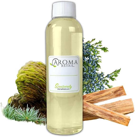 Cedar Seduction 4 oz Fragrance Refill for Oil Diffuser with Red Cedarwood, Charred Woods, Sandalwood, More Notes Experienced at the Four Seasons