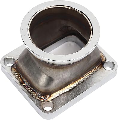 V Band To T4 Turbo Flange, V Band Adaptor 2 5in Long Lasting Stainless Steel for Cars Trucks