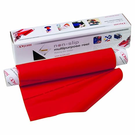 Dycem - 50-1502R Non-Slip Material Roll, Red, 8" X 3.25 ft