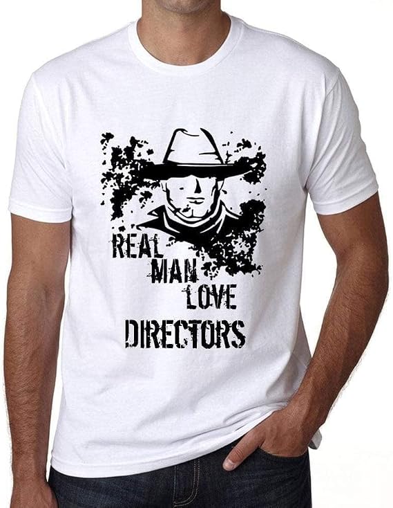 Men's Graphic T-Shirt Real Men Love Directors Eco-Friendly Limited Edition Short Sleeve Tee-Shirt Vintage