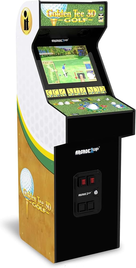 Arcade1Up Golden Tee 3D Deluxe Home Arcade, 8 Golf + Bowling Games