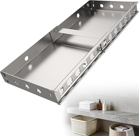 Floating Shower Bench,Adjustable Rectangular Shower Bench(3x14.5x19-33)