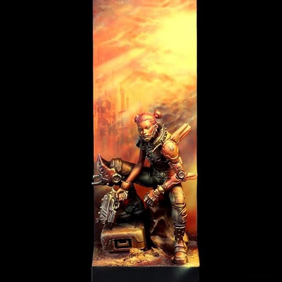 1/24 Ancient Woman Warrior with Base Resin Figure Model Kit Unassembled Unpainted