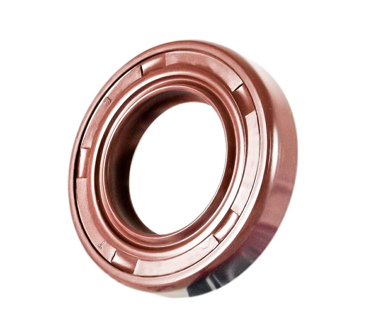 EAI 20mm x 42mm x 7mm FPMFKM TC Double Lip wStainless Steel Spring Oil Seal. Comp. w Viton Shaft Seal