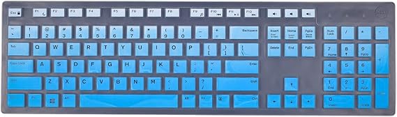 Keyboard Cover Skins Compatible with Dell KM636 KB216 Wireless Keyboard & Dell Optiplex 5250 3050 3240 5460 7450 7050 & Dell Inspiron AIO 3475/3670/3477 All-in one Desktop