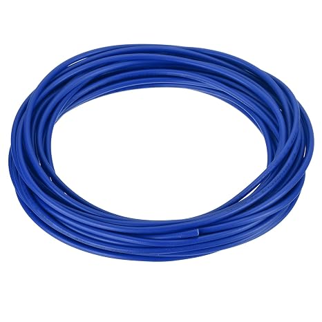 sourcing map 18AWG Stranded PVC Hookup Wire, UL1015 600V 7.5m/25ft Tinned Copper Electrical Wire Blue 221 F for Internal Connecting
