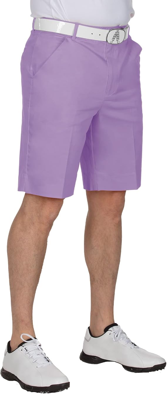 Royal & Awesome Men's Pastel Golf Shorts, Golf Shorts for Men Slim Fit, Funny Men Apparel, Crazy Bright Design, Colorful