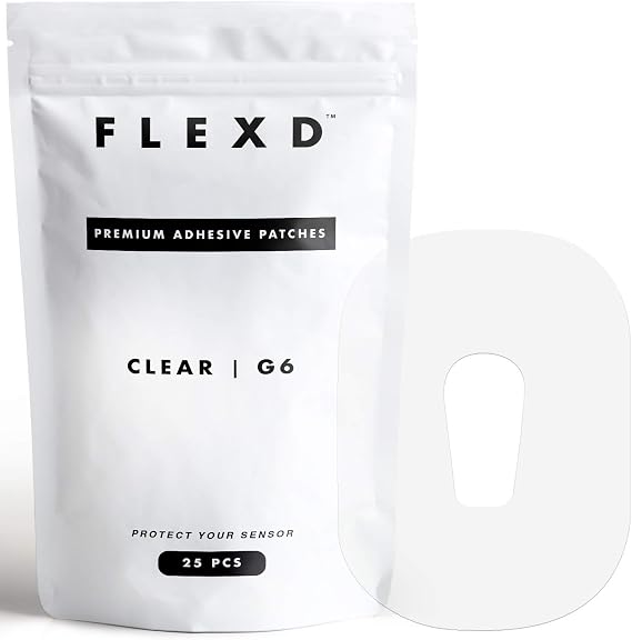 Flexd Waterproof Over Patches G6, Clear, Pack of 25