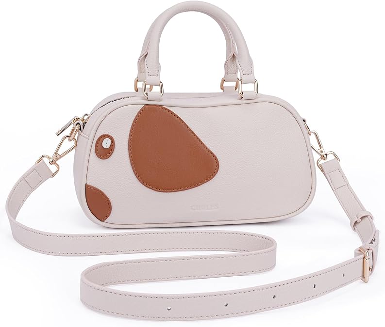 CHOLISS Small Crossbody Bags for Women, Cute Dog Shape Crossbody Purse for Girls, Leather Women's Crossbody Handbags
