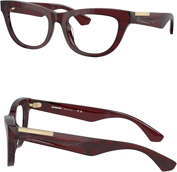 BURBERRY BE2406U Rectangle Shape Acetate Eyeglasses with Luxury Eyewear Kit