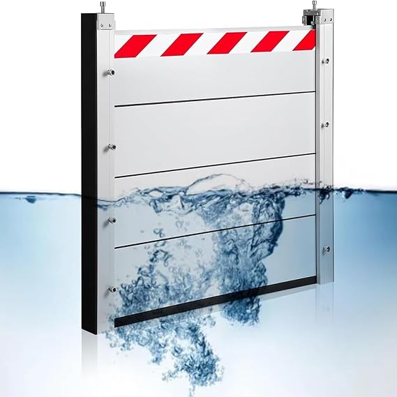 Flood Protection Barrier Water 90/100/120/130cm Outdoor Garage Doors Flood Protection Barrier Cellar Window Flood Protection Barrier Removal(60 * 40cm)