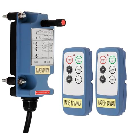 SAGA-L6 Mini Wireless Crane Remote Control 2 Transmitters 12-24V Receiver
