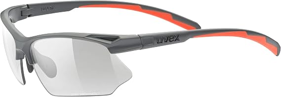 uvex Unisex's Sportstyle 802 v Sports Glasses, Grey mat/Smoke, one size