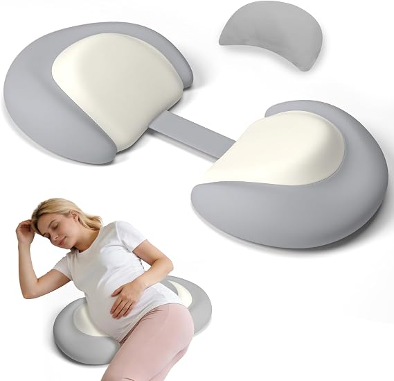 XIAPIA Pregnancy Pillows for Sleeping - Belly & Back Support Wedge