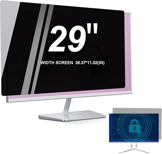 [2 Pack] Privacy Screen Filter Film for 29 Inch.Anti Blue Light/Scratching/Anti Glare/Anti Blue Light Protection.Removable Screen Protector Privacy