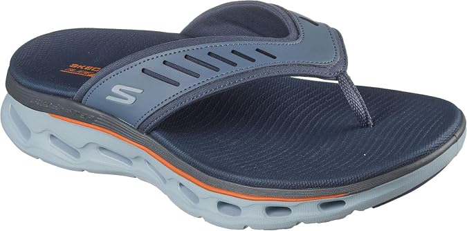Skechers - Mens Go Walk Glide-Step 2.0 - Chandler Sandal, Color Slate, Size: 10 M US