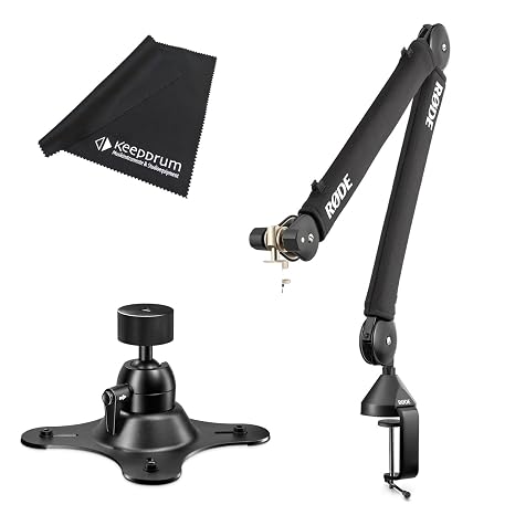 Rode PSA1+ Table Microphone Arm + Vesa-Mount Tripod Mount + Keepdrum Cloth