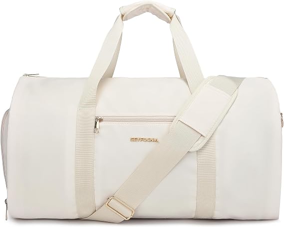 seyfocnia Convertible Carry on Garment Bag for Women, Garment Bags for Travel with Shoe Pouch 2 in 1 Hanging Suitcase Suit Bag for Women Travel Duffle Bag Garment Bag