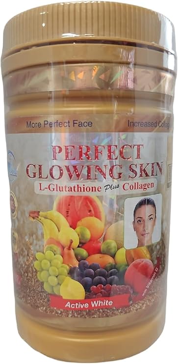 DSM Health Worldwide Phyto Collagen Perfect Glowing Skin with L-Glutathion Plus and Collagen Active White Powder Supplements 850g Jar