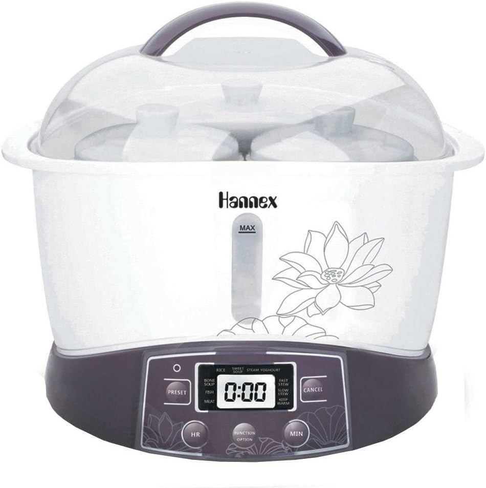 Hannex ESTJ322W Electric Stew Pot, 3.2 L, Purple