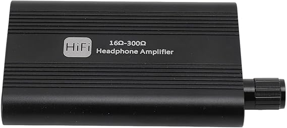 Portable Headphone Amplifier, 16-300 Earphone Amp with 2 Stage Gain, 3.5mm AUX in/Out, 1500mAh Battery, Volume Control, for MP3 MP4 Phone Computer