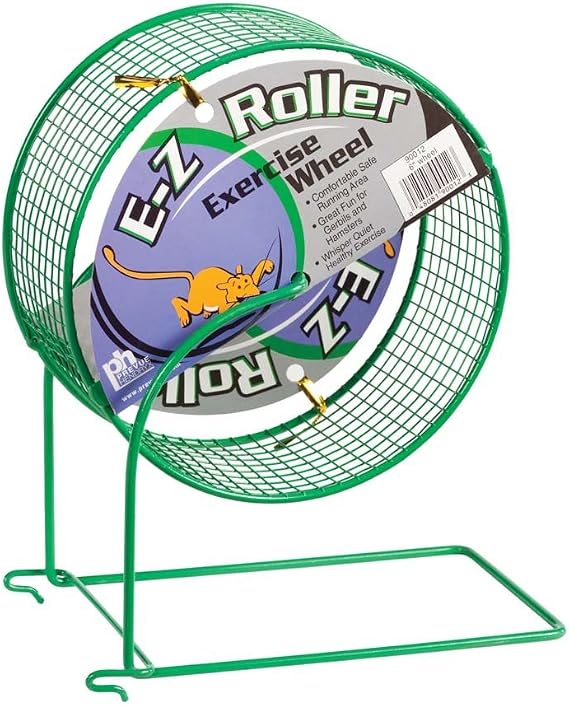 Prevue Pet Products SPV90012 Wire Mesh Hamster Wheel Toy for Small Animals, 6-Inch, Colors Vary