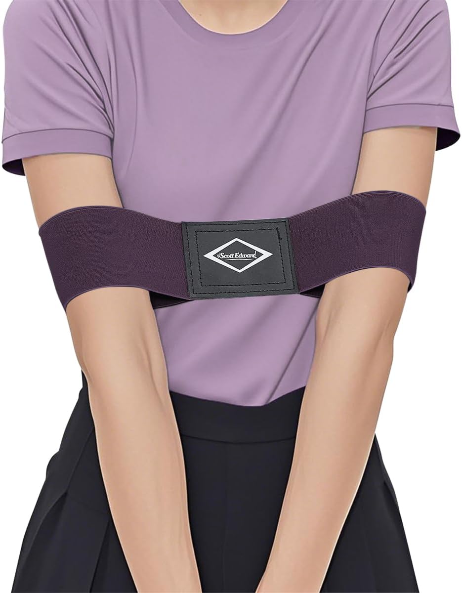 Scott Edward Pro Golf Swing Training Aid,Solid Color,Fashionable and Simple,Swing Correcting Arm Band Correct Training Swing Gesture Alignment Practice Tool for Golf Beginners,Female,Girl,Woman