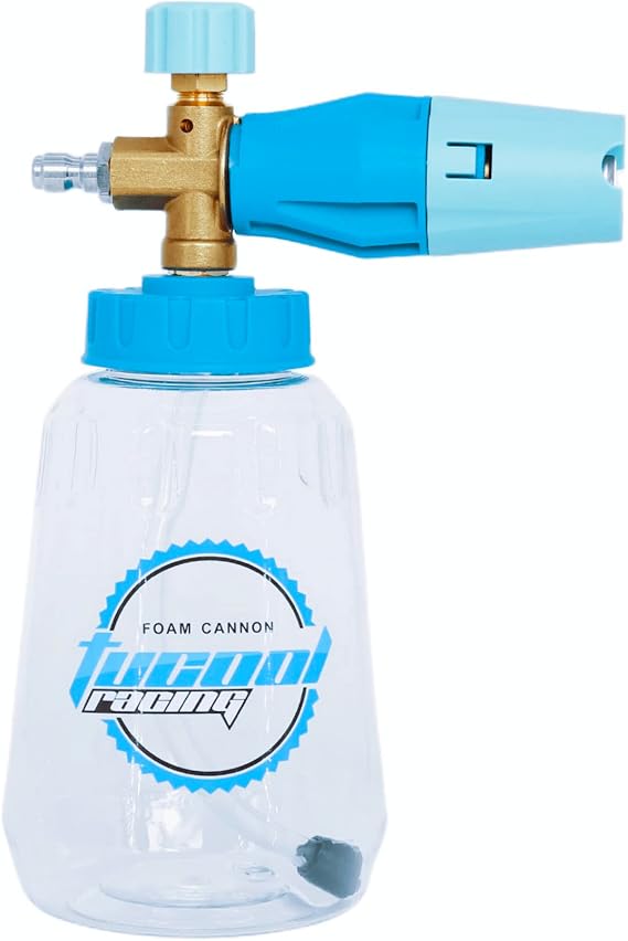 Adjustable Foam Cannon 1/4 inch Quick Connector, Snow Foam Cannon for Karcher K2/K3/K4/K5/K6/K7, Car Wash Foam Sprayer for Karcher K1700 K1800 K1900 (Transparent)