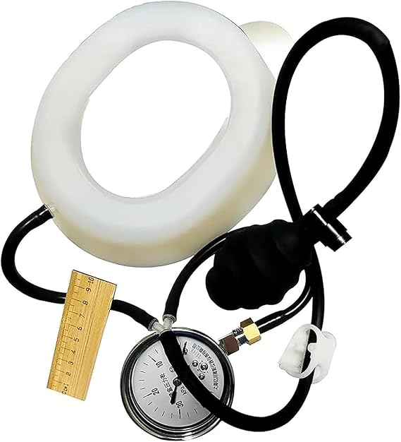 Pectus Excavatum Vacuum Bell, Chest Wall Deformity Corrector, Medical-Grade Silicone Cup with Pressure Gauge, Real-time Pressure Monitoring, Physical Correction for Adults and Child