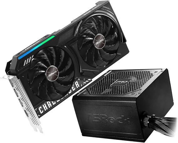 ASRock Intel Arc B580 Challenger 12GB OC & PRO-650G 650W 80+ Gold PSU | Efficient 1440p Gaming Bundle