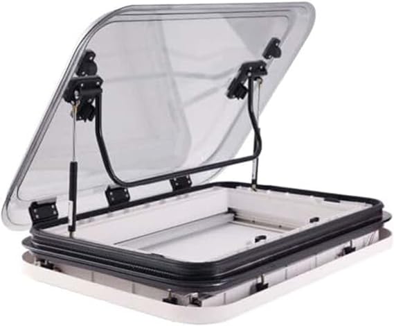 Skylights Roof Vent Hatch with LED Light for Motorhomes and Caravans - Replacement Skylight Window for Enhanced Ventilation and Illumination