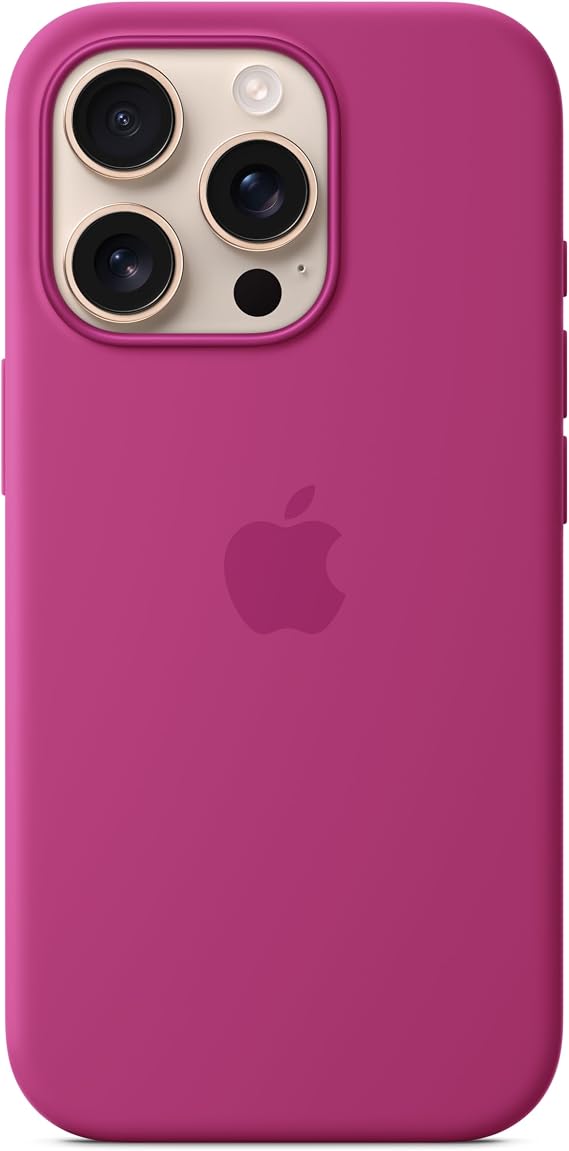 Apple iPhone 16 Pro Silicone Case with MagSafe - Fuchsia