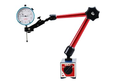 Shars Heavy Duty 220 Lbs Universal Magnetic Base Speed Set Fine Adjustment with 1 Dial Indicator 202-7959202-7933303-3111S P]