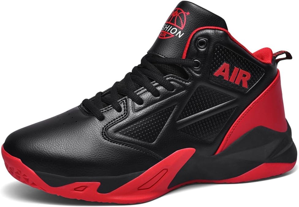 Herren Basketball Schuhe Basketball Schuhe Herren Sportschuhe Mode Sportschuhe Große Sportschuhe 6852 Black Red 36 EU