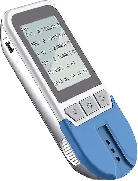 Cholesterol Test Meter Kit - 5 in 1 Lipid Analyzer with 25 Test Strips, TC TG HDL LDL Indicators, 500 Group Memory, Quick Results for Home Use
