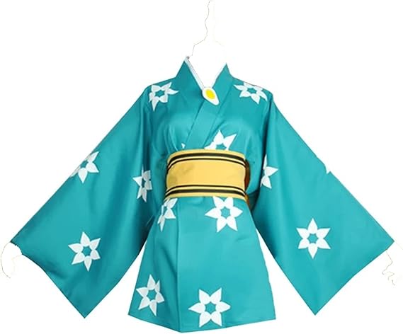 Anime Cos Araragi Tsukihi Cosplay Costume Kimono