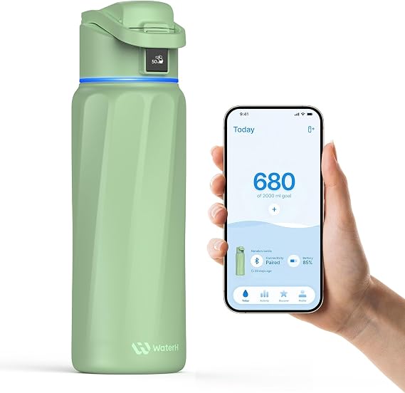 WaterH Boost Smart Water Bottle Tracker with Reminder to Drink Water, 946ml