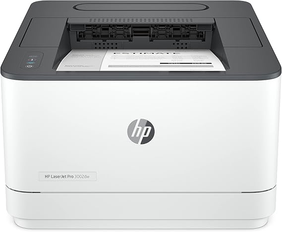 HP LaserJet Pro 3002dw Laser Printer Automatic Double-Sided Printing Up to 33 A4 Pages per Minute Hi-Speed USB WiFi Ethernet Bluetooth Smart App Wolf Pro Security