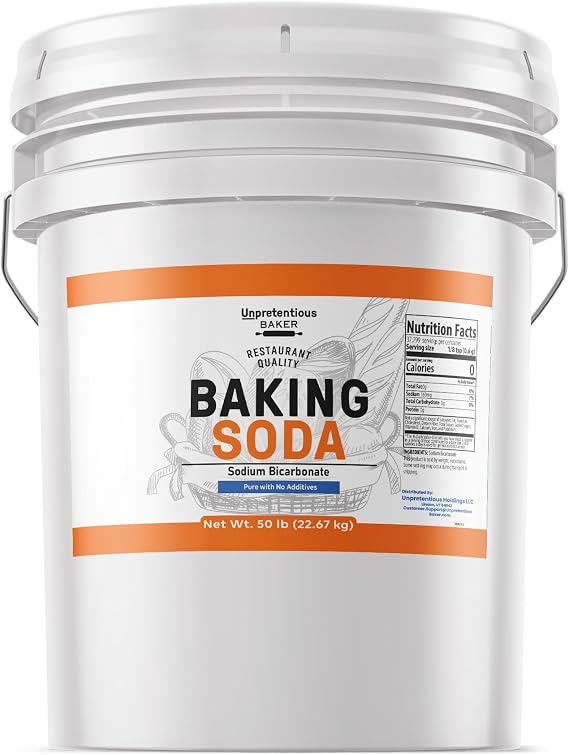 Unpretentious, Baking Soda, 50 Lb | For baking, cleaning, and deodorizing around the home
