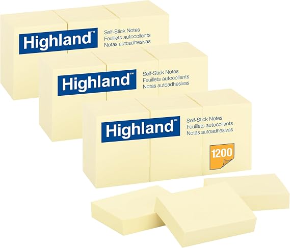 Self-Stick Pads, 12 Pads/Pack [Set of 3]