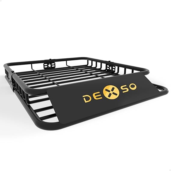 DEXSO Universal Roof Rack Basket 46" x 36" 200 lbs Capacity Heavy Duty Roof Rack for SUVs, Trucks, Vehicles