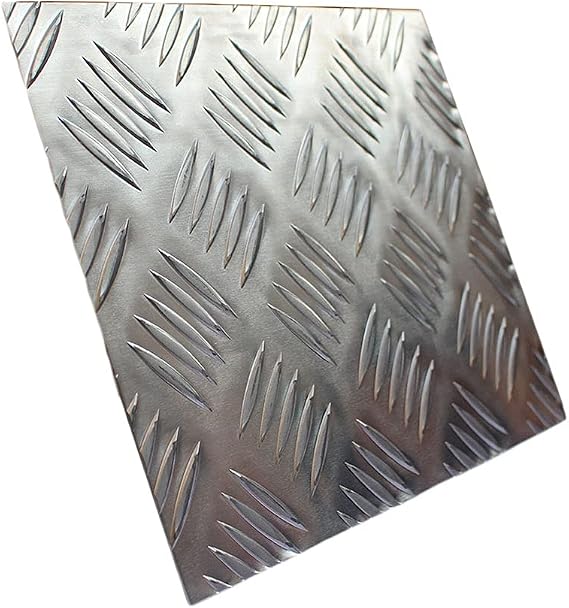 Aluminum Tread Sheet Diamond Chequered plate Checker Embossed Tile Alloy Floor Deck Anti-skid thickness2.5mm,500mm*500mm(1pcs)