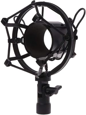 Microphones Accessories Metal Shockproof Studio Recording Microphone Shock Mount Spider Mic Holder Clip for Broadcast Computer BM 700 800 BM-800 BM-700 Color : Black