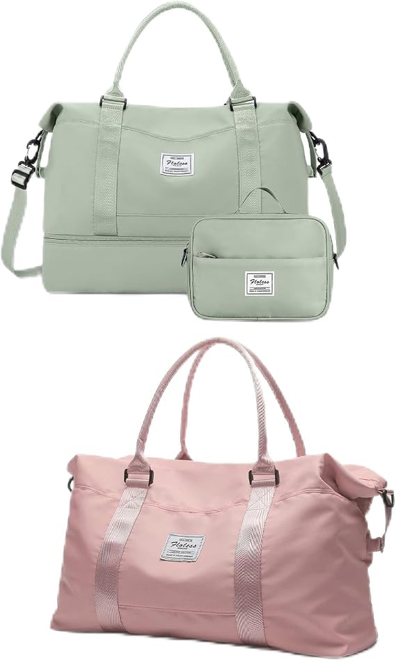 Travel Bag+ Travel Duffel Bag with Shoes Compartment